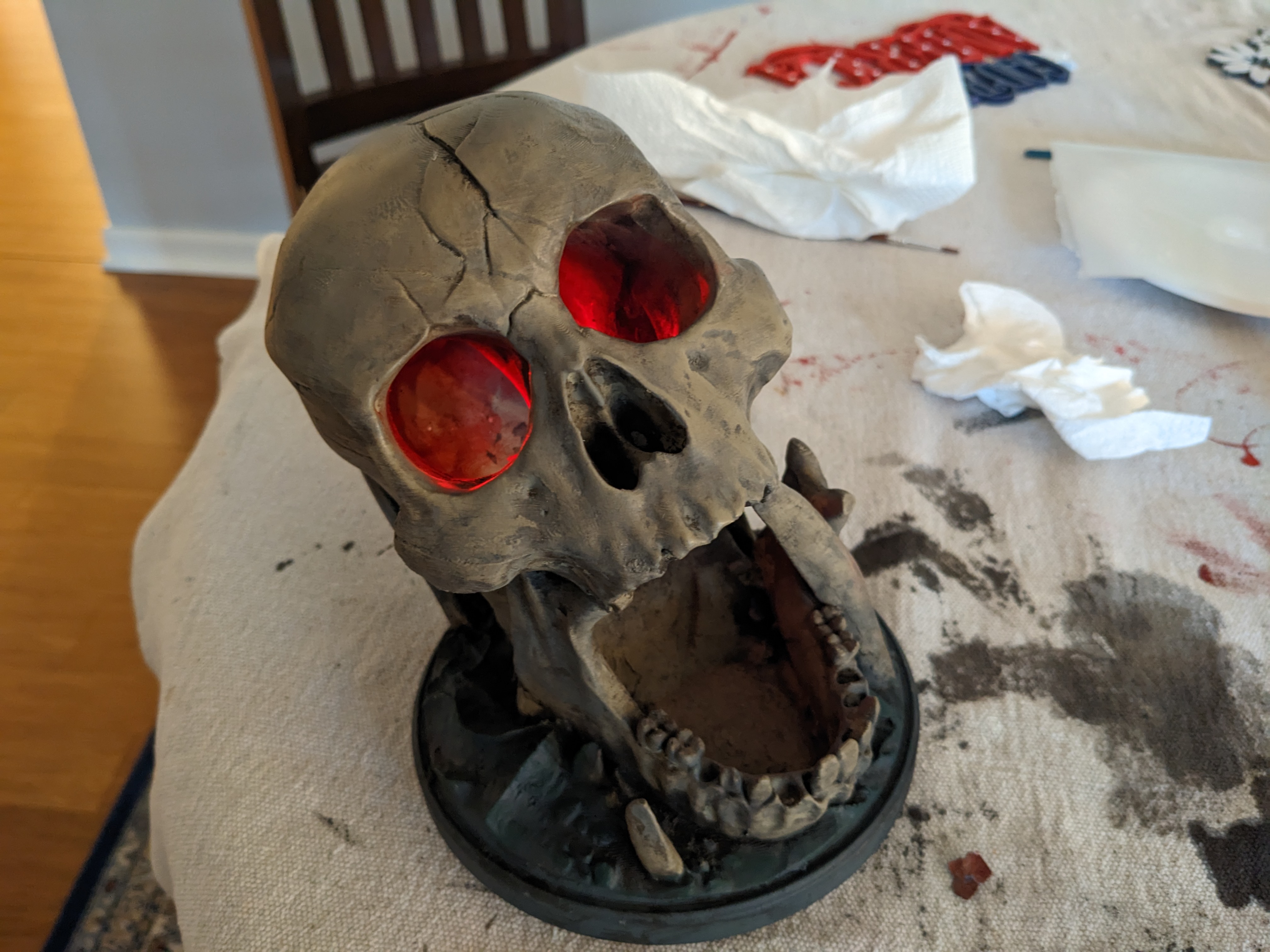 Dice Tower painting process