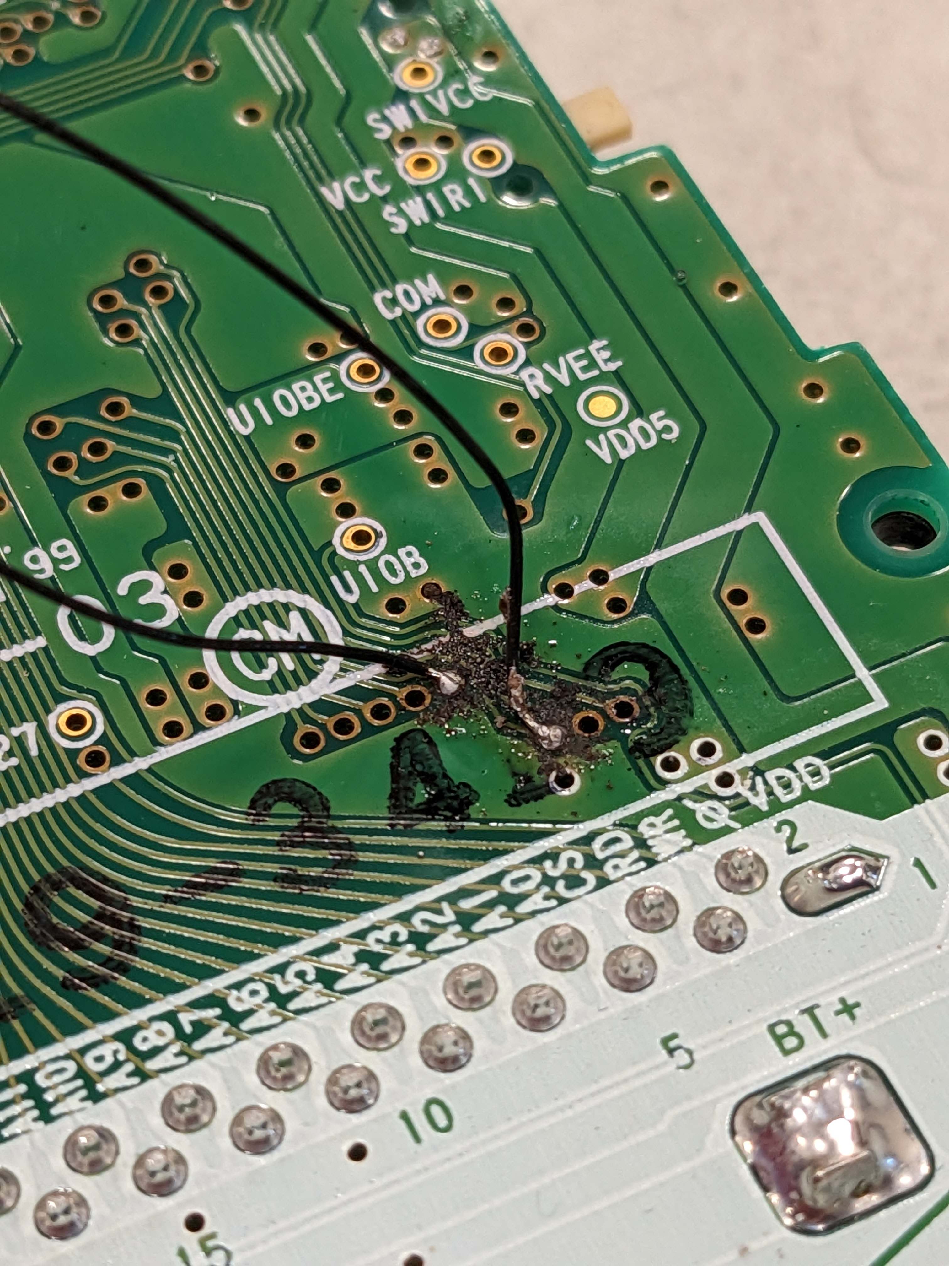 Internal PCB micro-soldering